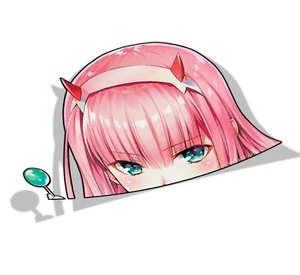 Calcomanía de transferencia de vinilo Darling in the Franxx - Zero Two - PEEK - anime 009 - Imagen 1 de 1