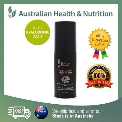 INIKA LIQUID FOUNDATION + HYALURONIC ACID // CHOOSE SHADE + FREE SAME DAY POST - Image 1 of 2