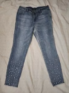 BeBe Damen-Stretchjeans Größe 31 Perlendesign hellblau Reinigungsbedürftig PT10 - Bild 1 von 11
