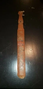 Antique Vintage original Japanese letter opener page turner with flowers  - Picture 1 of 4
