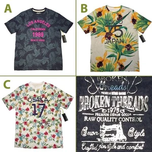 New Broken Threads Graphic Tee Shirt LA California 1989 Tokyo Japan 75 Osaka 17 - Picture 1 of 17