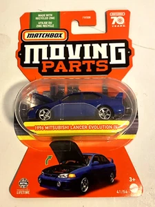 B7 2023 Matchbox Moving Parts 1996 Mitsubishi Lancer Evolution IV Blue 41/54 - Picture 1 of 1