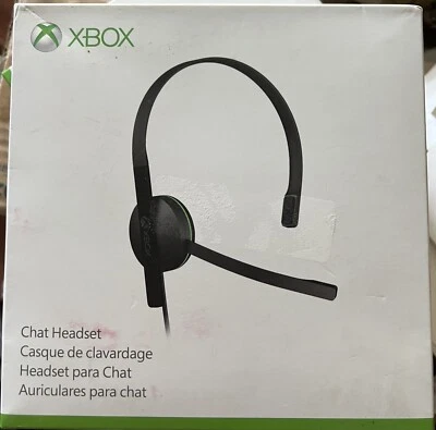 Open Box Microsoft Xbox Wired Chat Headset 1564 - Black - Image 1 of 4
