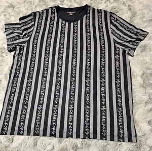 ¡NUEVO! $129 ¡Bonito y cómodo! Camiseta para hombre Michael Kors negra/gris talla L - Imagen 1 de 3
