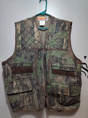 Vintage Winchester Camouflage Deluxe Hunting Vest Rebark Conceal XL Camo - Image 1 of 4