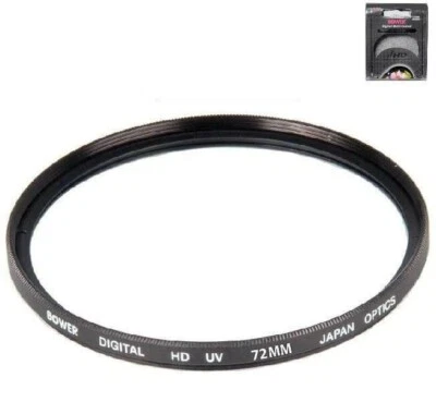 Bower 72mm Digital UV Lens Filter For Canon Nikon Sigma Tamron Olympus Panasonic - Image 1 of 3