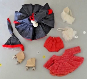 Vogue Ginny Doll (2) SKATER OUTFITS ONLY + Pair of Roller Skates & Other (2581) - Picture 1 of 22