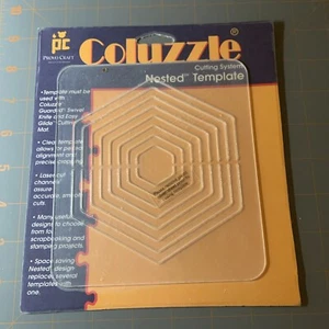 Provo Craft Coluzzle-  Hexagon Cutting System Template Scrapbooking - Picture 1 of 2