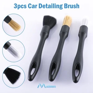 3Pcs Car Interior Detailing Brush Auto Interior Soft Hair Removal Cleaning Brush - Picture 1 of 14