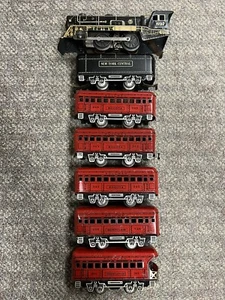 + Marx O Gauge 897 Steam Locomotive & NYC Tender 5 Car Red Passenger Set - Picture 1 of 7