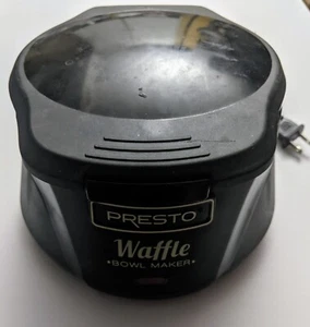 Presto 0350001 Waffle Bowl Maker - Black Tested & Works - Picture 1 of 4