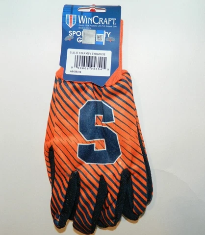 Syracuse University SU Orange Team Gloves winter driving dult Size Pebble Grip Cover