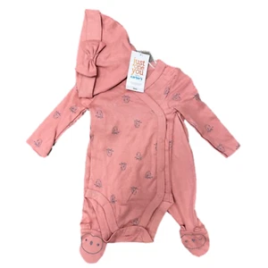 New Baby Girl's Carter's Pink Owl Outfit size 3 Months - Picture 1 of 4