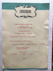 Souvenir Luncheon Paper Menu Beekman Arms New York 10x7 inches - Picture 1 of 4