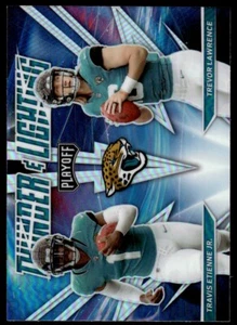 2021 Panini Playoff Thunder & Lightning HOLO Travis Etienne Jr./Trevor Lawrence - Picture 1 of 2