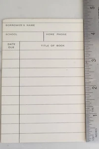 Vintage (25) Bibliothek Fälligkeitsdatum Karten ~ Neu ohne Schrift weißer Karton - Bild 1 von 3