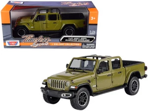 1:24 - 1:27 MOTORMAX 2021 Jeep Gladiator Overland Open Top Diecast Green 79367 - Picture 1 of 2