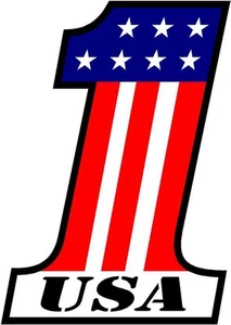 USA #1 1 American Flag number one United States Harley US Decal Sticker VAR - Bild 1 von 1
