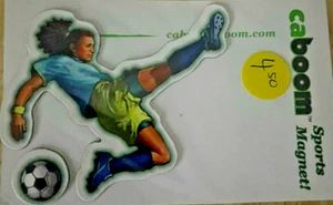 Girl Soccer Player Kicking Caboom Your Room Magnet - Picture 1 of 1