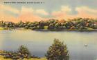 Grasmere~Staten Island, NY New York BRADY'S POND Homes In Trees ca1940s Postcard
