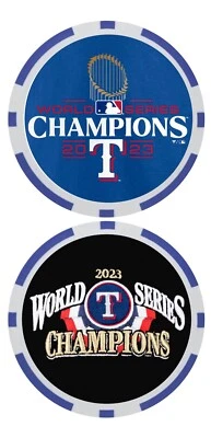 TEXAS RANGERS - 2023 WORLD SERIES CHAMPIONS - NOVELTY — POKER CHIP ***SIGNED*** - Image 1 of 2