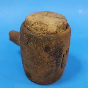 Mallet Hammer Head Metal With Wood/Rawhide Faced Insert Ends - Picture 1 of 7
