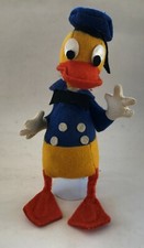 RARE DONALD DUCK VINTAGE CLOTH FELT DOLL WALT DISNEY ARGENTINA 1940'S