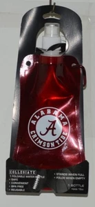 Collegiate Licensed Alabama Crimson Tide Reusable Foldable Water Bottle - Picture 1 of 5