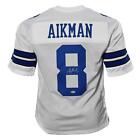 Maillot Pro-Edition blanc signé Troy Aikman (Beckett)