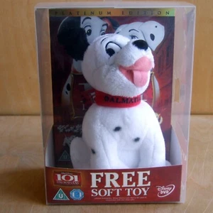 101 Dalmatians Platinum Edition DVD with Free Soft Toy Plush Dog Disney DVD - Imagen 1 de 5
