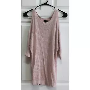 Express Cold Shoulder Strick Oberteil Dolmanärmel Rosa Pullover XS - Bild 1 von 3