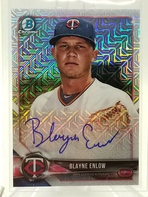 2018 BOWMAN CHROME BLAYNE ENLOW RC AUTO MEGA BOX MOJO REFRACTOR BMA-BE - Image 1 of 2