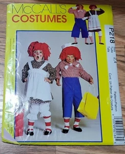 Raggedy Ann Andy Costume Pattern McCalls 9494 P218 Size 2,4 children Uncut - Picture 1 of 1