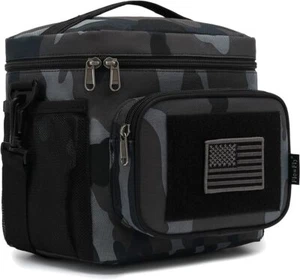 Lunch Bag, Insulated Cooler, Thermal Lunch Box Tote with MOLLE/PALS Webbing - Picture 1 of 9