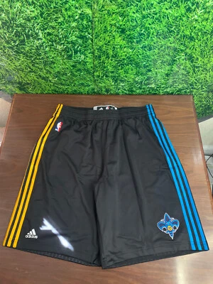 NBA New Orleans Hornets Basketball Pre-Game Shorts adidas Black Size 2XL+2 - Image 1 of 4