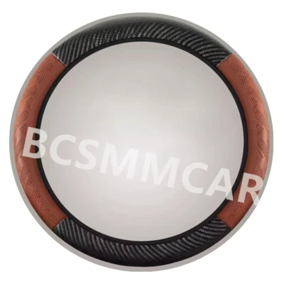 Car Steering Wheel Cover Anti Scratch Breathable Protector 38cm Brown Accessory - Image 1 of 4