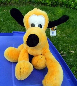 Vintage Disney Pluto Plush Dog Mickey Mouse RARE 10" - 13" Tall PARK EXCLUSIVE - Picture 1 of 4