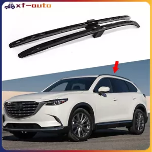 2PCS Roof Rack Rails Fits for Mazda CX-9 CX9 2017-2025 Black Rack - Picture 1 of 5