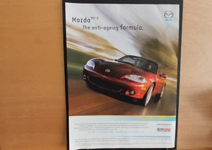 Original MAZDA MX-5 INDIANA Magazin Werbung Rahmenfertig Wandkunst Flachpackung - Bild 1 von 1