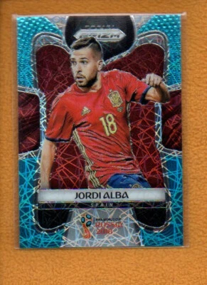 Jordi Alba 2018 Panini Prizm World Cup Light Blue Lazer #203 /125 Spain - Image 1 of 2
