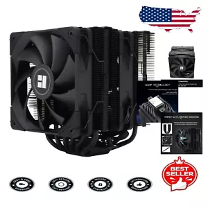 High-Performance Black CPU Air Cooler - 157mm Height, Silent 25.6dB Operation - Picture 1 of 11