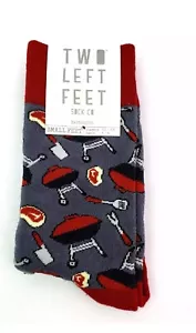 Two Left Feet Sock Co Small Feet Barbecute Adult W 5.5-9.5 M 5-8 BBQ Socks - Picture 1 of 2