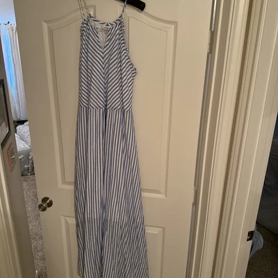 Vestido para mujer Merona azul a rayas XL Foto 1 de 3