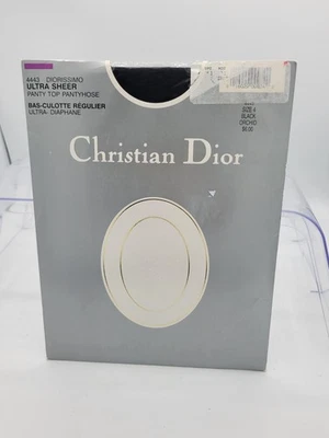 Pantimedias de Colección Christian Dior 4443 Talla 4 Ultra Transparente Negro Orquídea Diorissimo Foto 1 de 4