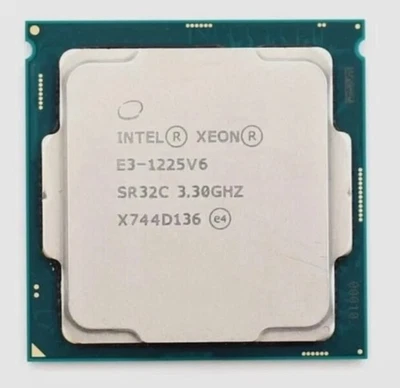 Intel Xeon E3-1225 v6 LGA1151 CPU Processor Quad-Core 3.30GHz 8MB L3 Cache - Image 1 of 2