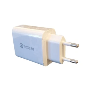 Adaptador USB europeo carga rápida Qualcomm 3.0 - 5.0V = 3A, 9V = 2A, 12V = 1.5A - Imagen 1 de 11