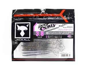 Jackall Soft Lure Flick Curly 3.8 Inches Bluegill Pearl White (0735) - Picture 1 of 6
