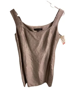 New Anne Klein Palm Springs Sleeveless Sheath Dress Champagne Party Club Size 14 - Picture 1 of 21