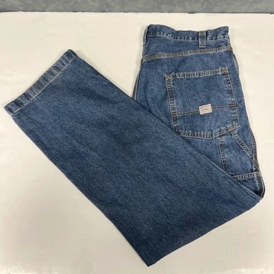 Vintage Levi Strauss Carpenter Jeans Riveted Baggy Skater Workwear *36x34(38x34) - Image 1 of 4