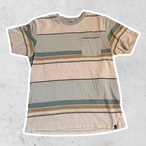 prAna Breathe Herren T-Shirt XL gestreift Color Block Kurzarm Tasche Baumwolle - Bild 1 von 6